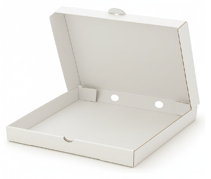 10inch Pizza Box 3Ply 200+120+200 Gsm Un Printed White