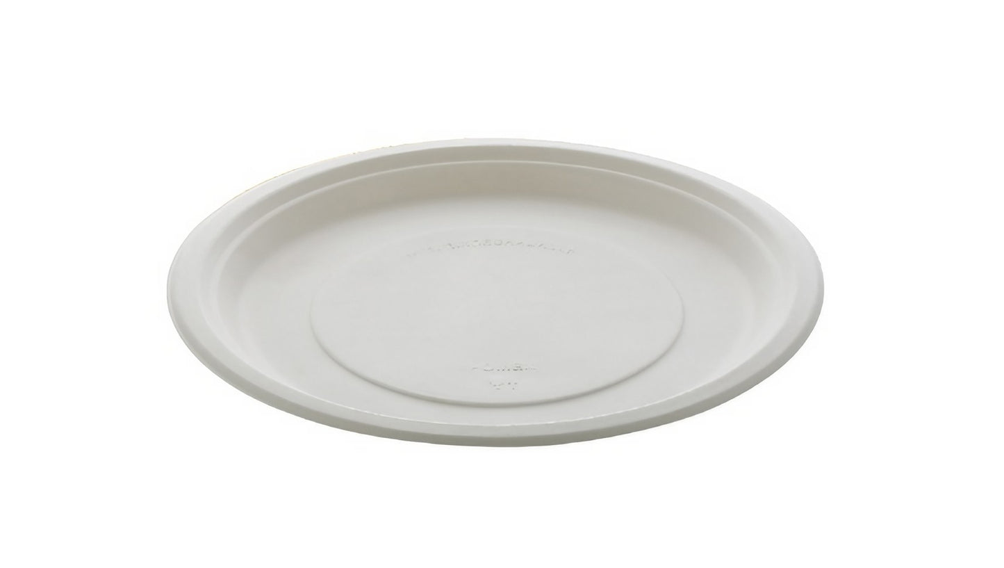 11-inch Bagasse Round Plate 100% Compostable
