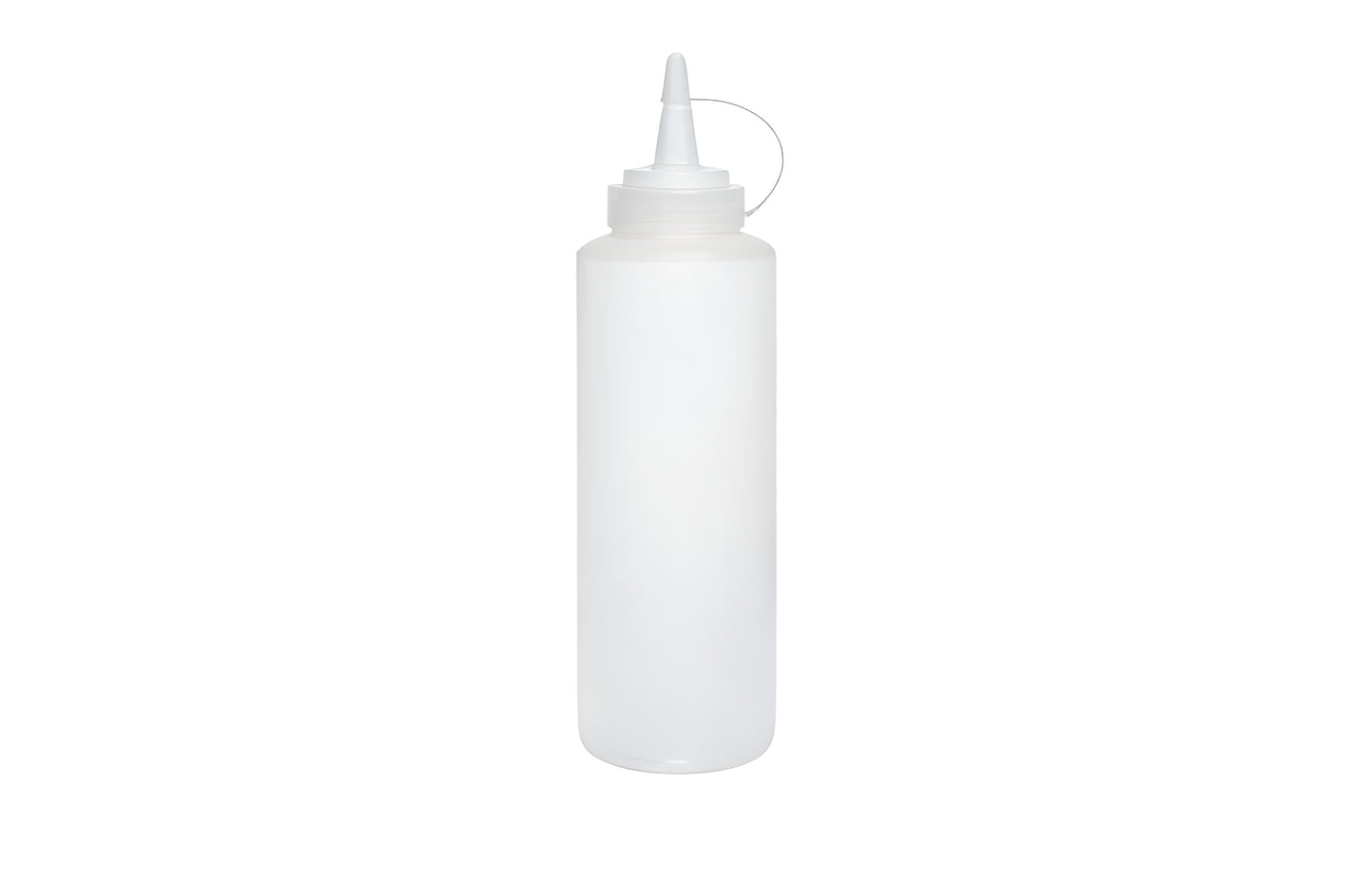 24oz Squeeze Bottle With Lid White