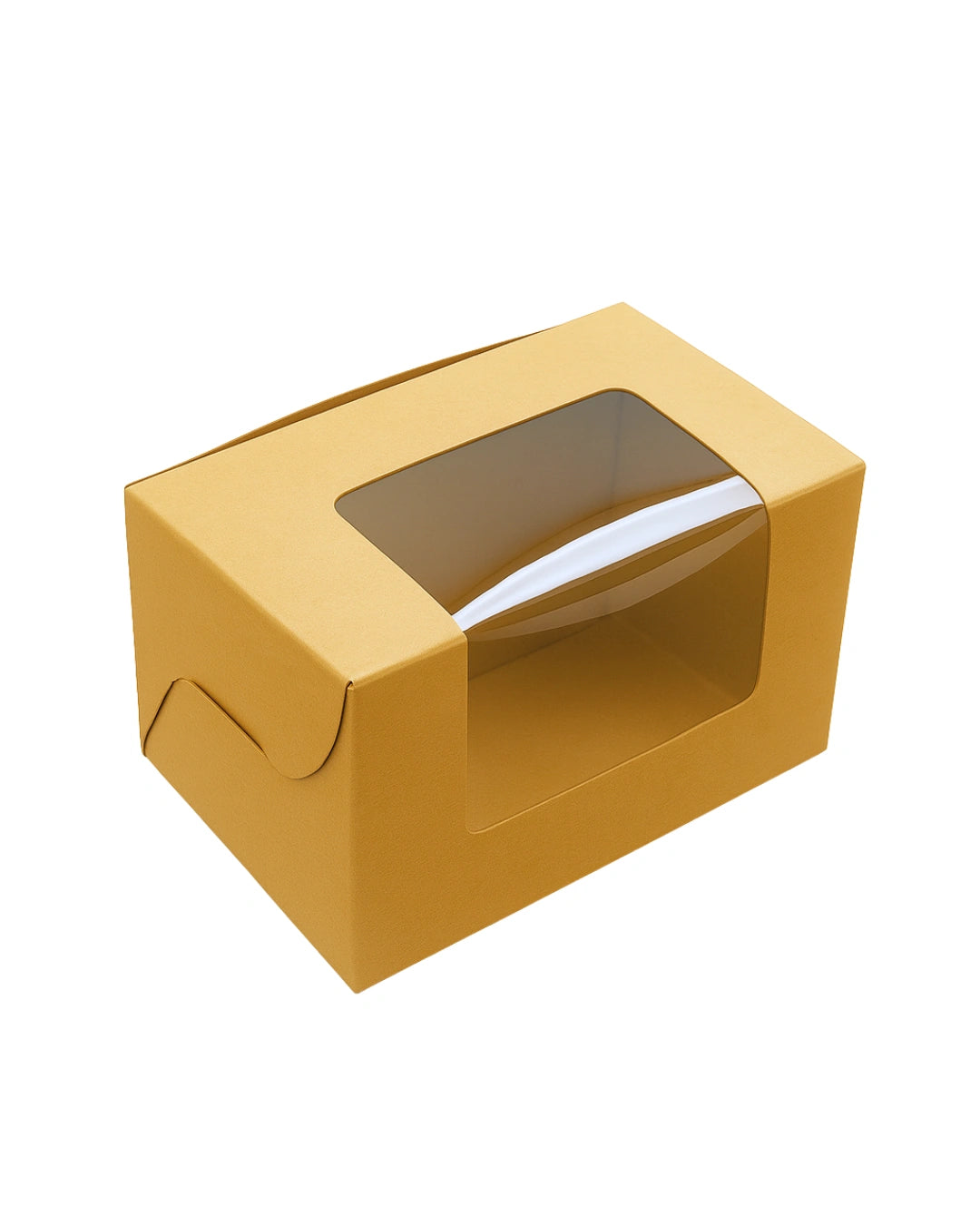 L3xW2xH2 inch 3 Macaron Box Brown Virgin Kraft Paper With Window-1000/Ctn