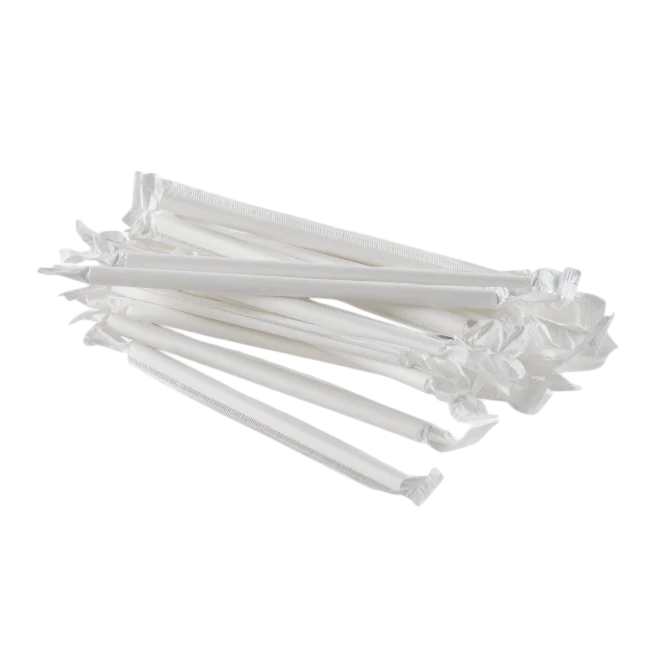 8mm Individually Wrapped Paper Straw