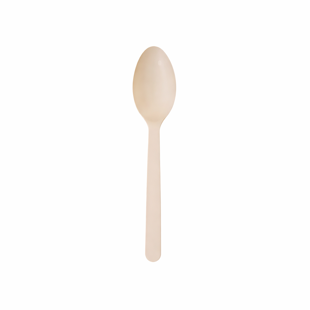 7- Inch Cornstarch Spoon Biodegradable(Signature)