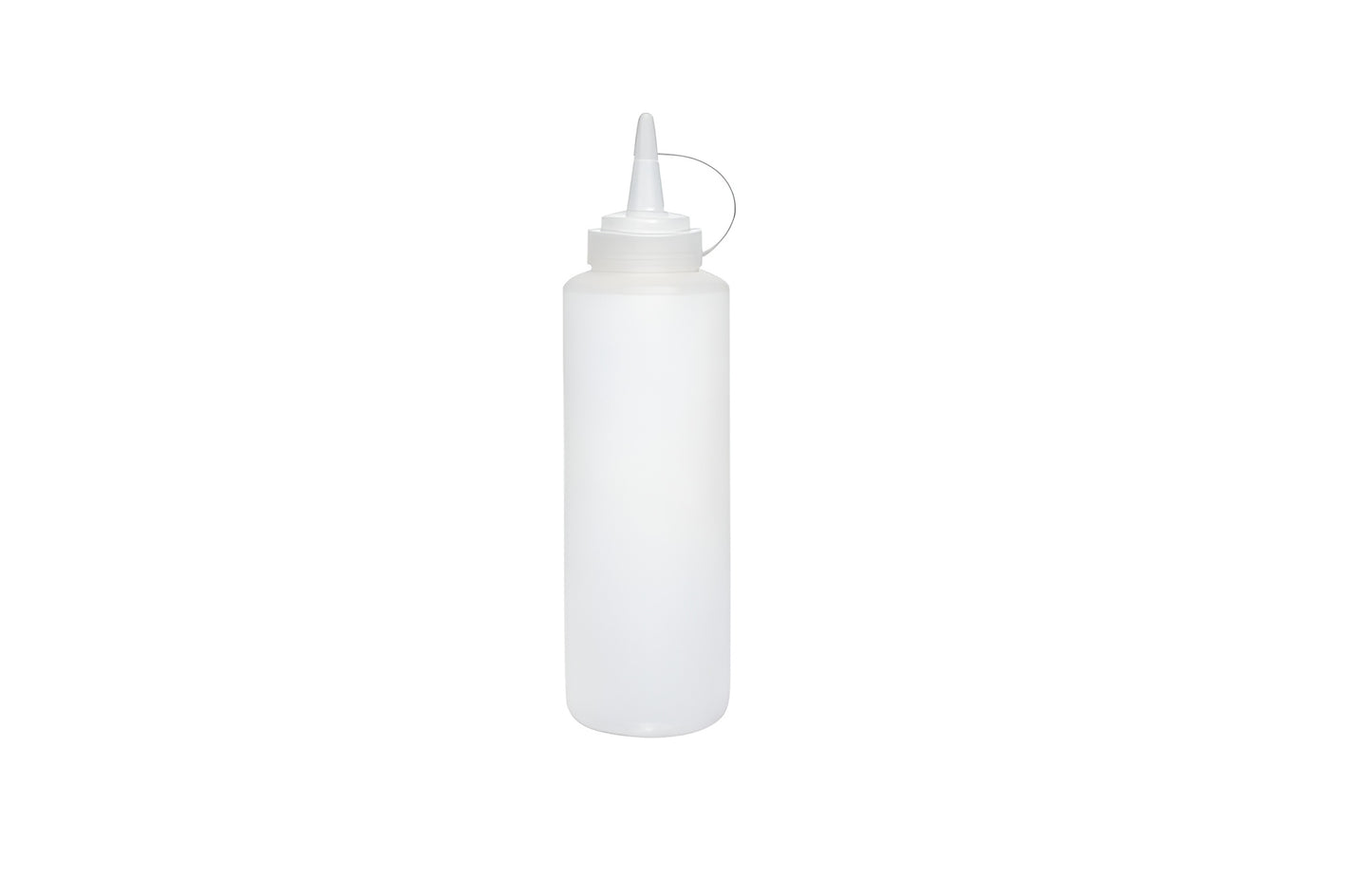 12oz Squeeze Bottle With Lid White