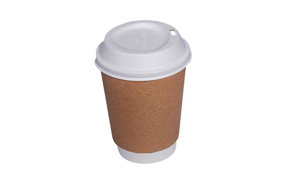 12oz Double wall paper cup to drinks warm, ideal for coffee, tea, and other hot beverages in cafes and takeaway counters.