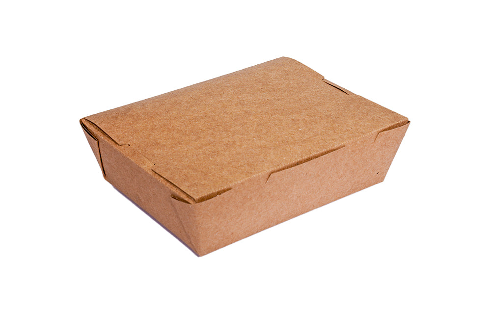 L13.5xW8.5xH39cm 500ml Brown Kraft Food Grade Paper Lunch Box-1000/Ctn