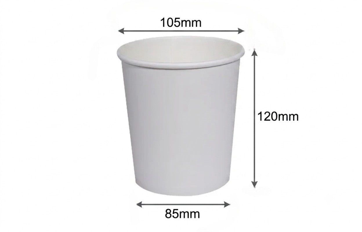 750ml Kraft White paper Takeaway container Food-grade with leak-resistant Suitable for soups, noodles, and hot or cold takeaway items.