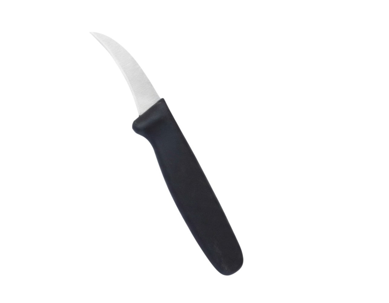 Commercial Paring Knife Curved Blade 2.5 inch Black Stainless steel
