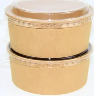PET Lid For Salad Bowls - Brown