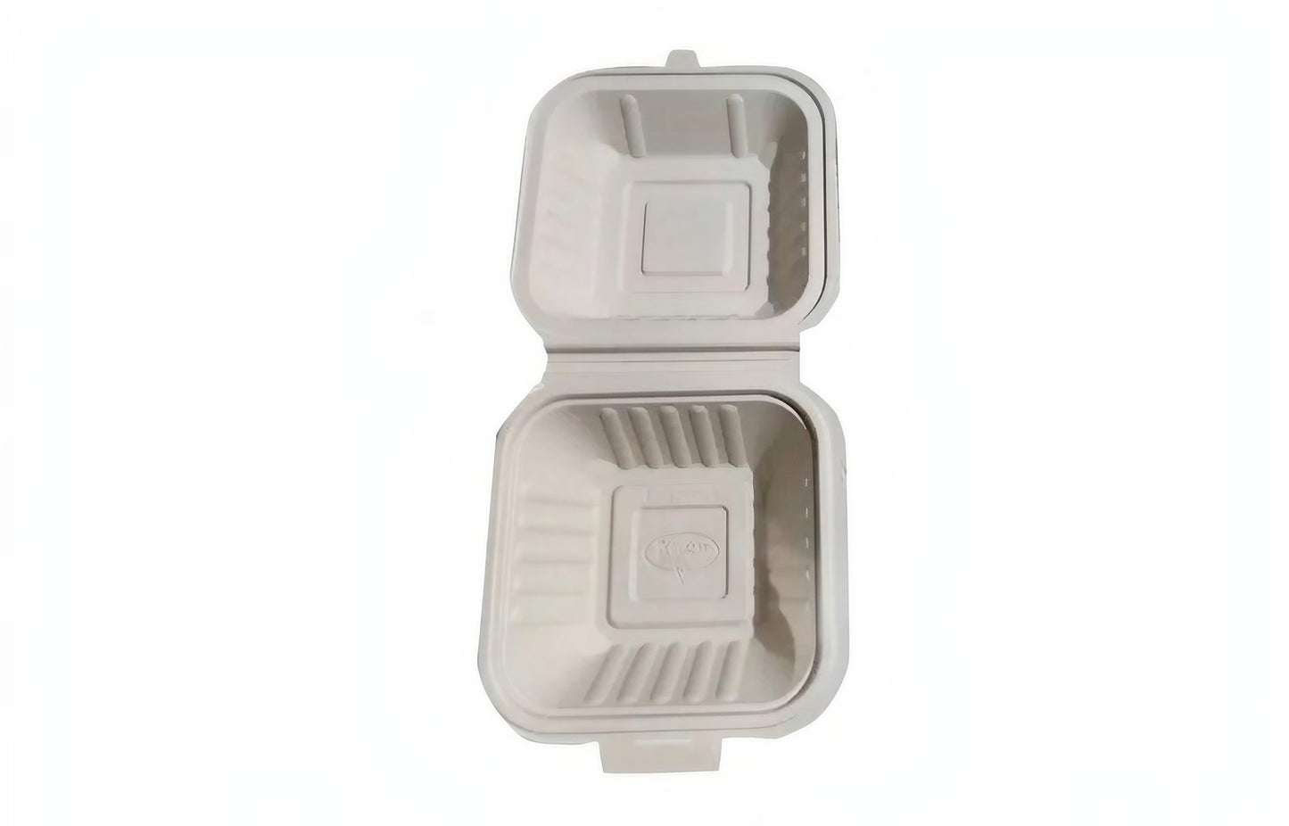 6.6inch Clamshell Cornstarch Burger Box Biodegradable