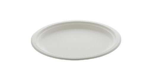 10-Inch Bagasse Round Plate 100% Compostable