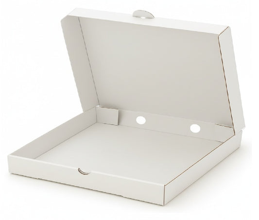 10inch Pizza Box 3Ply 200+120+200 Gsm Un Printed White