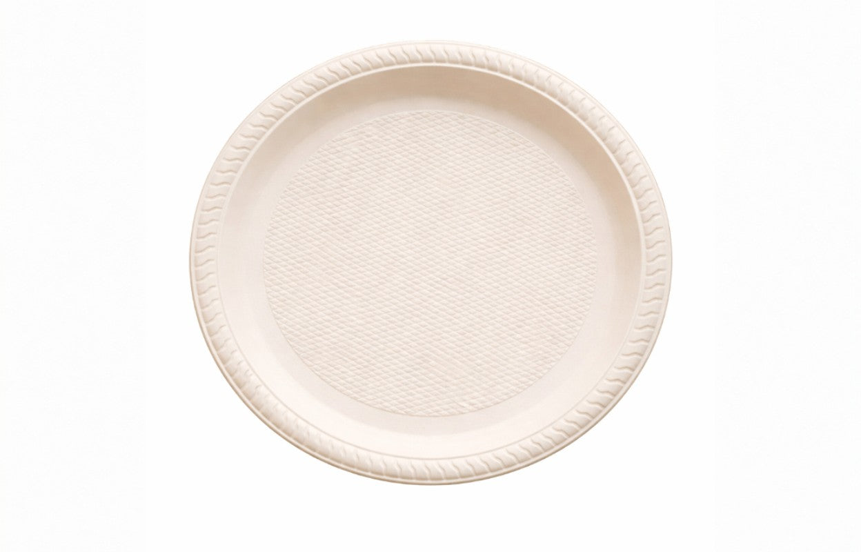 11-inch Cornstarch Round Plate Biodegradable