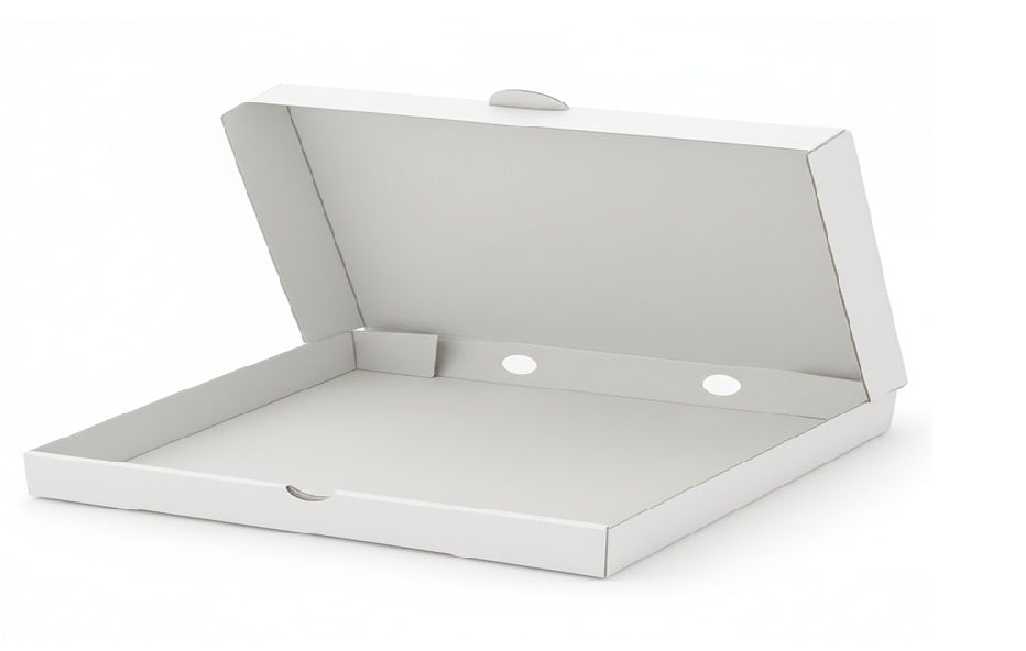 12inch Pizza Box 3Ply 200+120+200 Gsm Un Printed White
