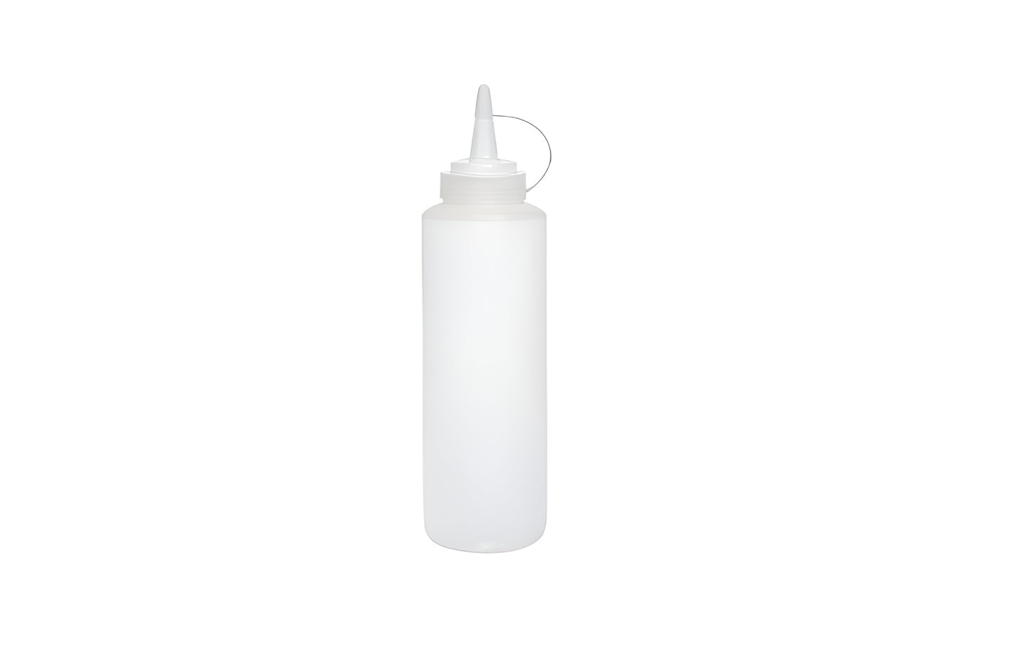 16oz Squeeze Bottle With Lid White
