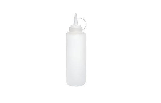 16oz Squeeze Bottle With Lid White
