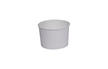 200ml Kraft White paper Takeaway container Food-grade with leak-resistant Suitable for soups, noodles, and hot or cold takeaway items.