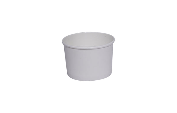 200ml Kraft White paper Takeaway container Food-grade with leak-resistant Suitable for soups, noodles, and hot or cold takeaway items.