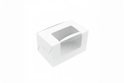 L3xW2xH2inch 3 Macaron Box White Virgin Kraft Paper With Window-1000/Ctn