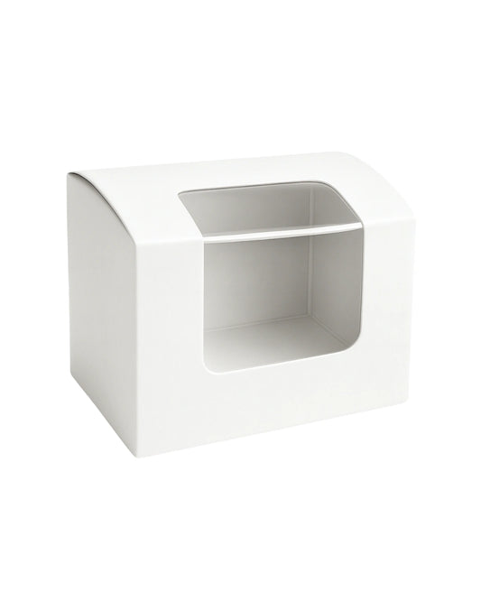 L3xW3xH3 inch 3 Cookie Standup Box White Virgin Kraft Paper With Window-1000/ctn