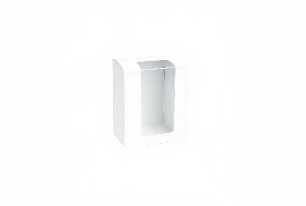 L3xW3xH5 inch 6 Cookie Standup Box White Virgin Kraft Paper With Window-1000/Ctn