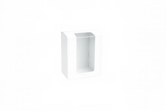 L3xW3xH5 inch 6 Cookie Standup Box White Virgin Kraft Paper With Window-1000/Ctn