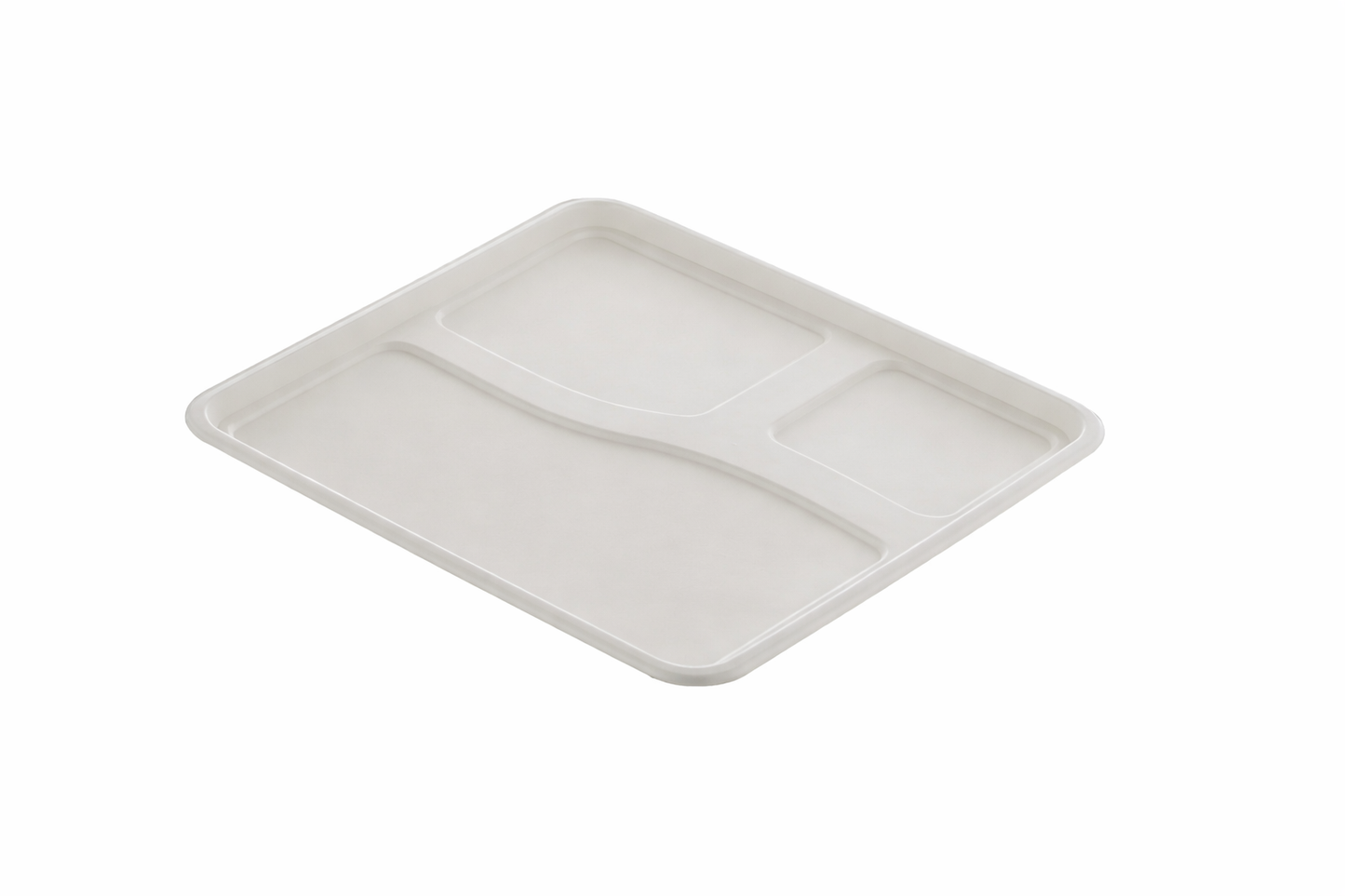 Lid For Bagasse 3 Compartment Meal Tray 100% Compostable