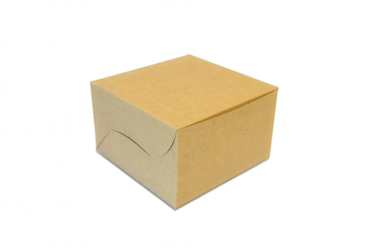 L5xW3.5xH3.5 inch 1 Pastry Box Brown Virgin Kraft Paper Without Window-1000/Ctn
