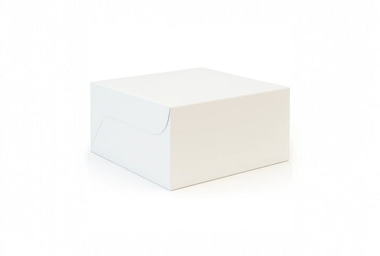 L5xW3.5XH3.5 inch 1 Pastry Box White Virgin Kraft Paper Without Window-1000/ctn