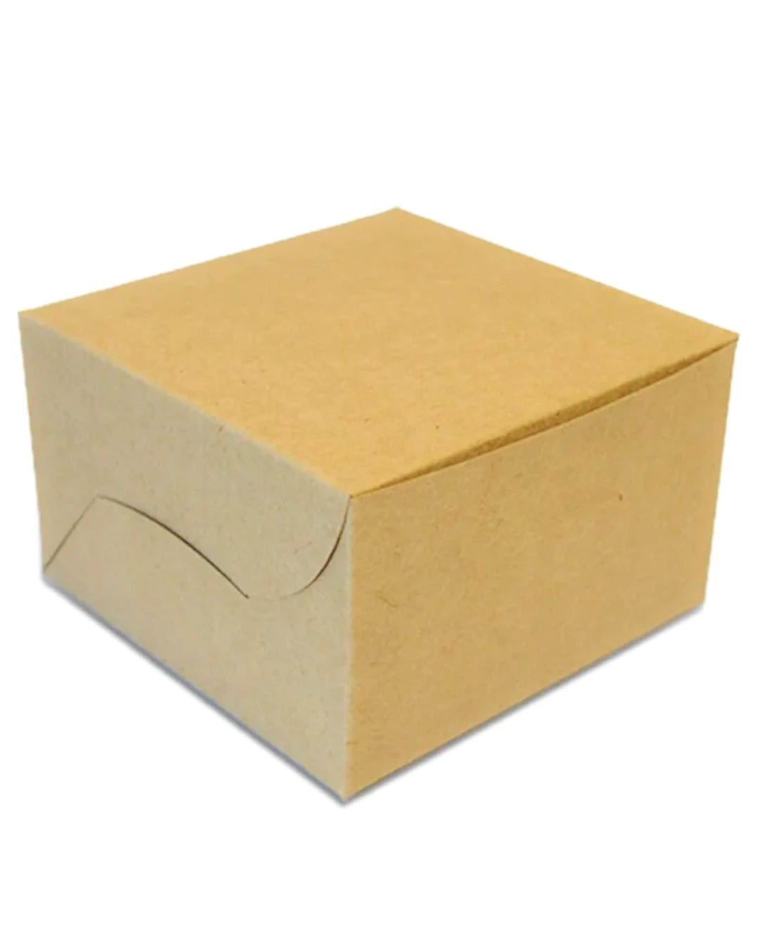 L5xW5xH3 inch 2 Pastry Box Brown Virgin Kraft Paper Without Window-1000/Ctn