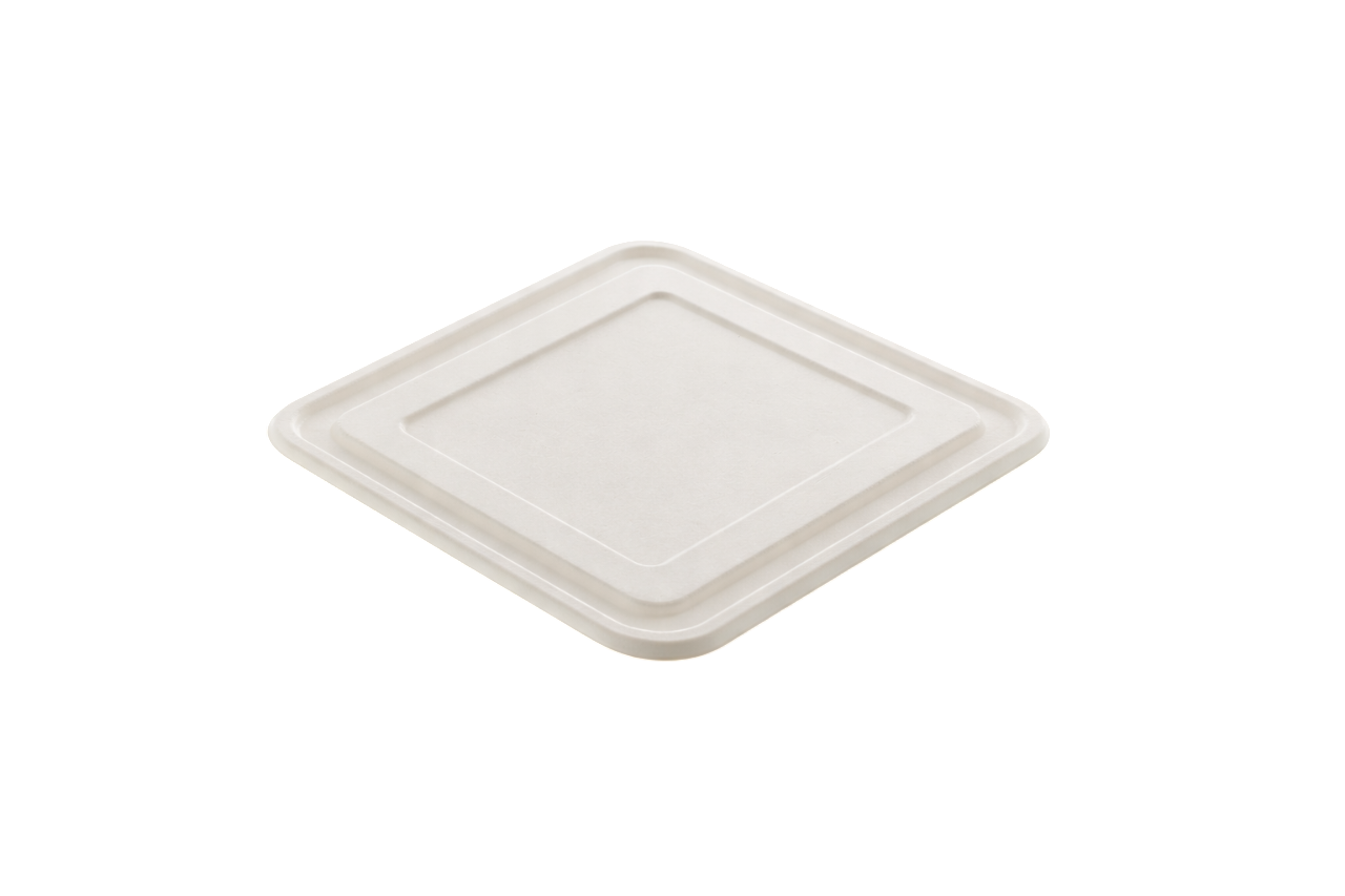 Lid For Bagasse 5 Compartment Meal Tray 100% Compostable