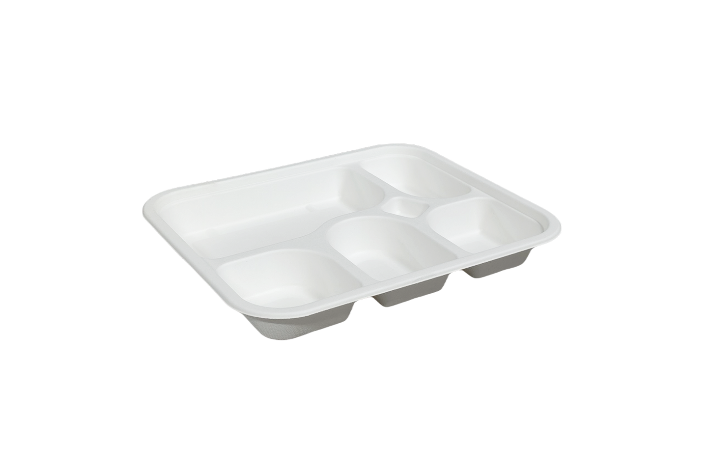 5 Compartment Bagasse Meal Tray 100% Compostable