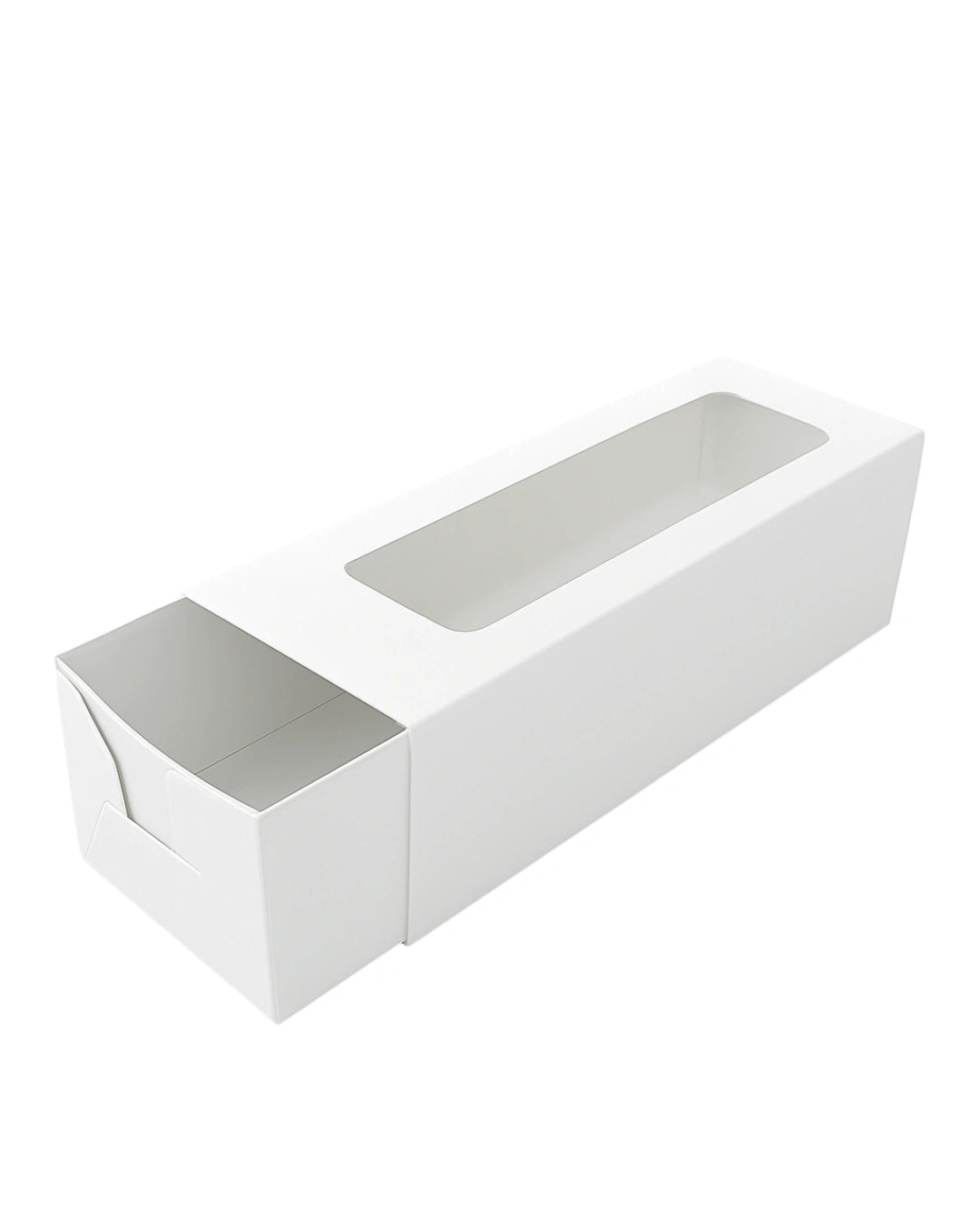 L6xW2xH2inch 6 Macaron White Virgin Kraft Paper Slider Box-1000/Ctn