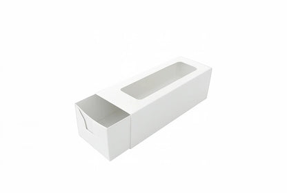 L6xW2xH2inch 6 Macaron White Virgin Kraft Paper Slider Box-1000/Ctn