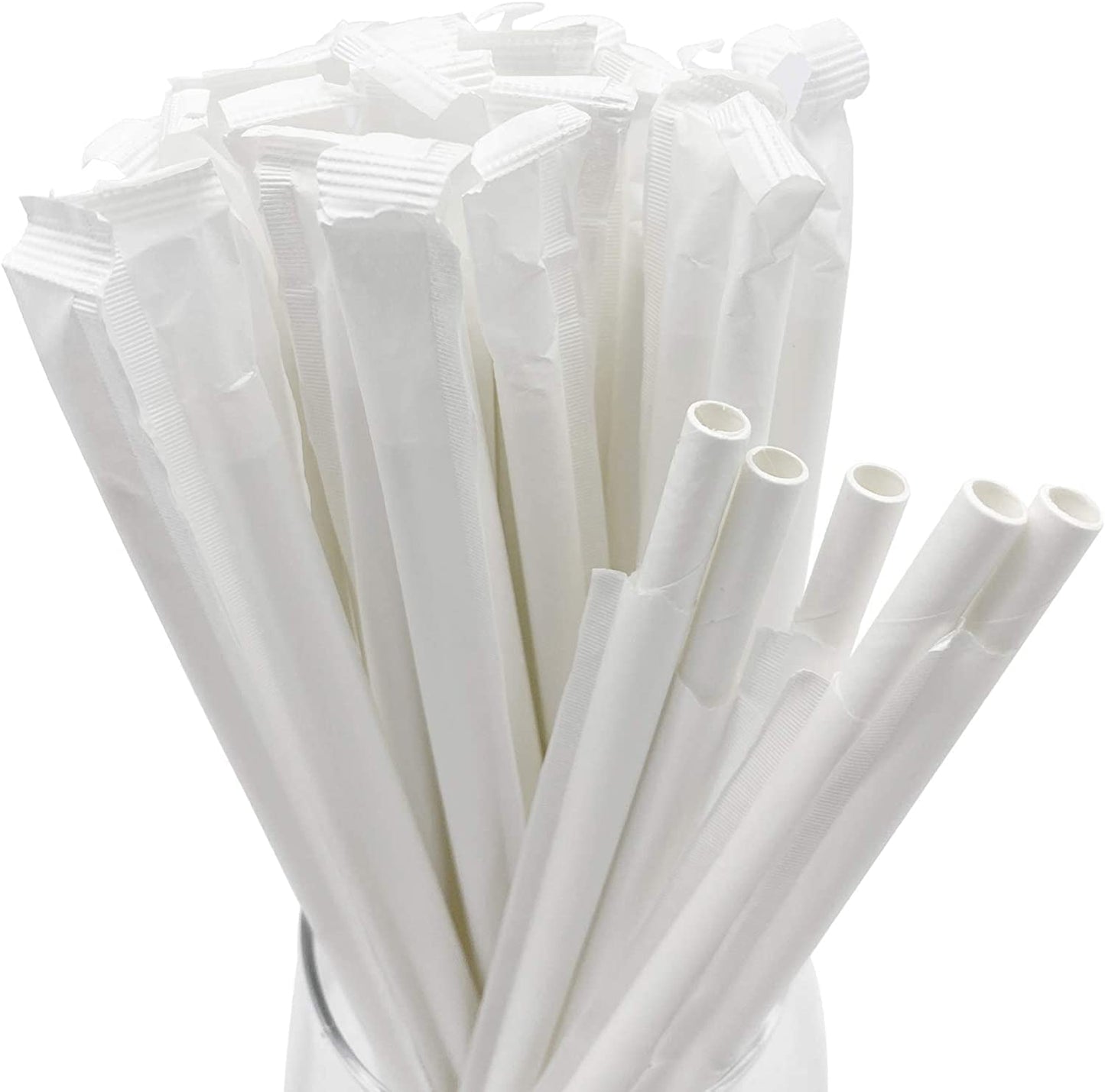 Paper Straw Wrapped