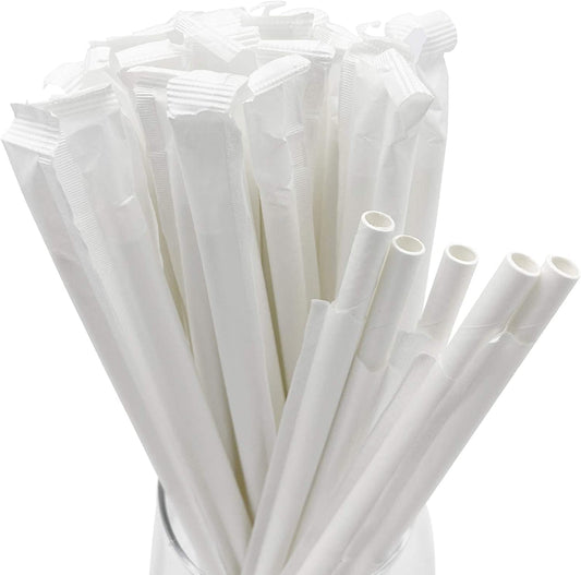 Paper Straw Wrapped