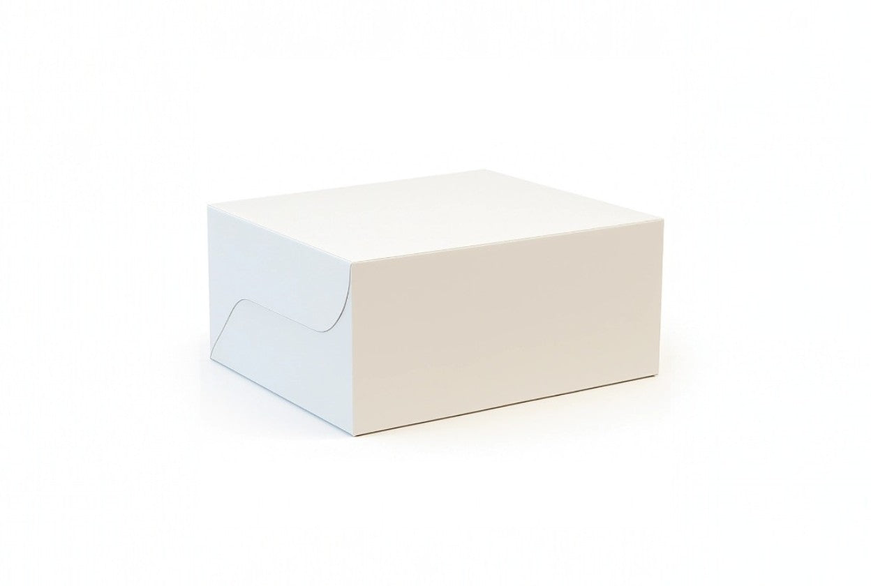 L7xW5xH3 inch 3 Pastry Box White Virgin Kraft Paper Without Window-1000/Ctn