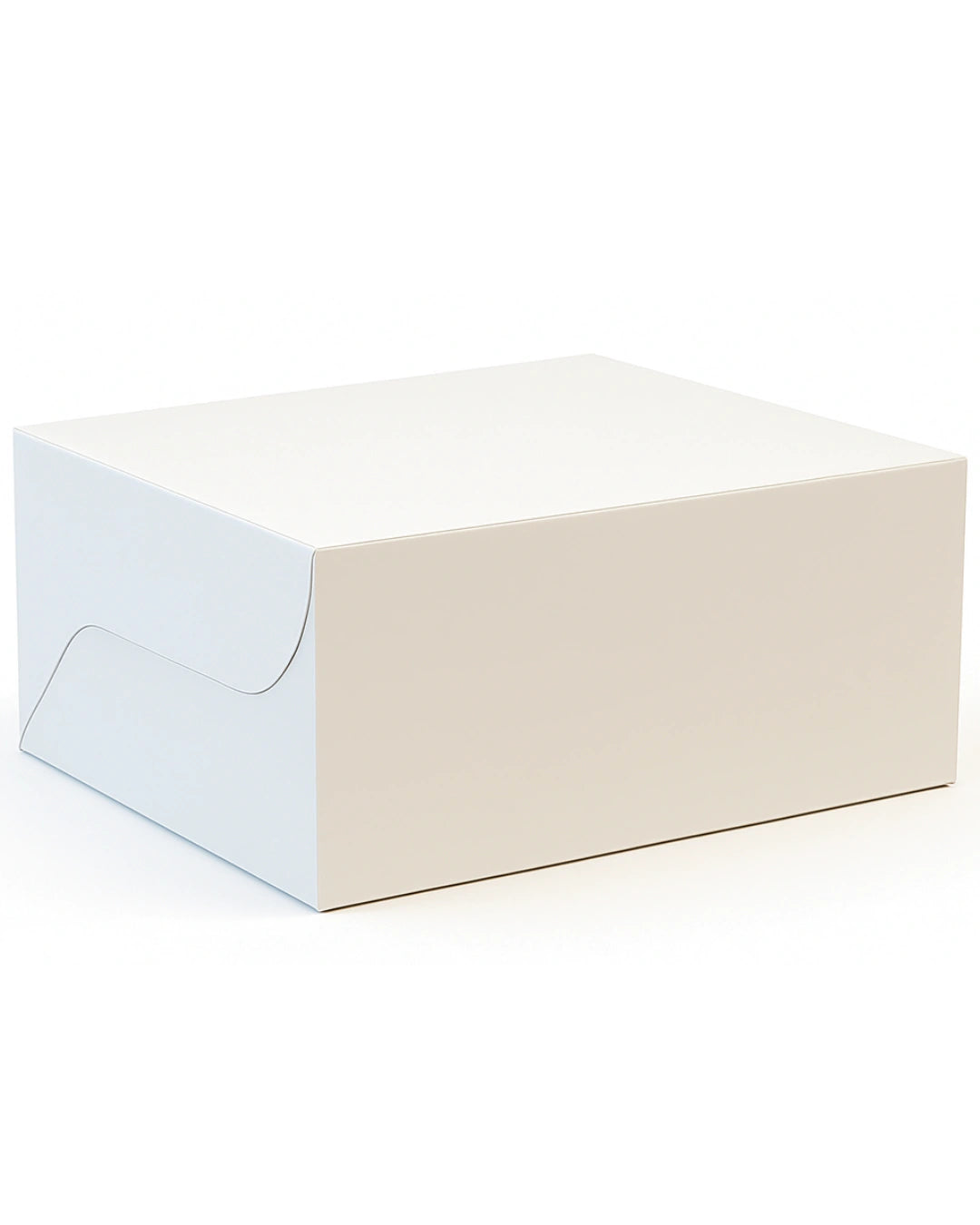 L7xW5xH3 inch 3 Pastry Box White Virgin Kraft Paper Without Window-1000/Ctn