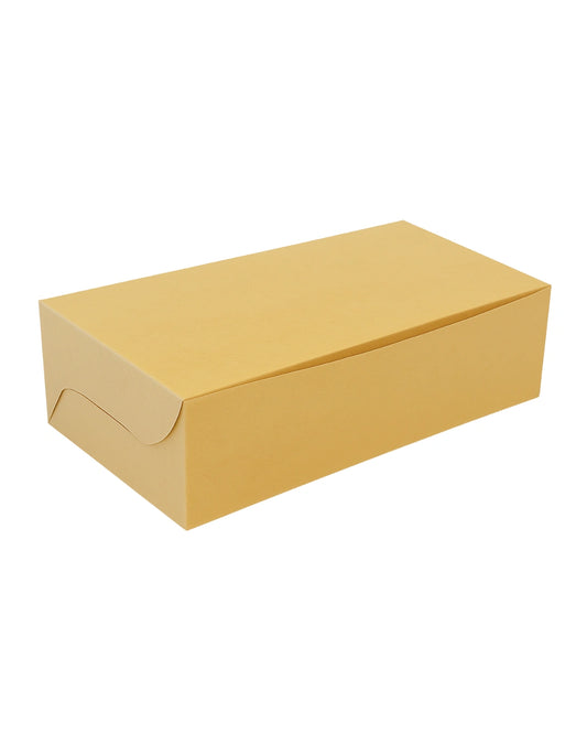 L7.5xW4xH2.5 inch 250Gms Brown Virgin Kraft Paper Plum Cak Box Without Window-1000/Ctn
