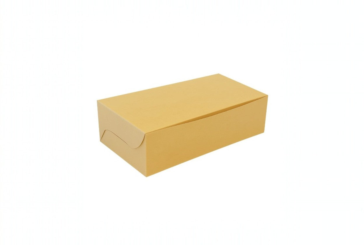 L7.5xW4xH2.5 inch 250Gms Brown Virgin Kraft Paper Plum Cak Box Without Window-1000/Ctn