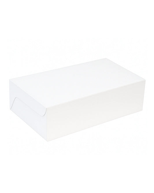 L7.5xW4xH2.5 inch 250Gms White Virgin Kraft Paper Plum Cake Box Without Window-1000/Ctn