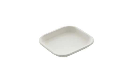 5-Inch Bagasse Square Plates 100% Compostable