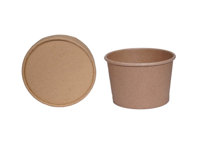 500ml Eco Leak Proof Paper Container Brown