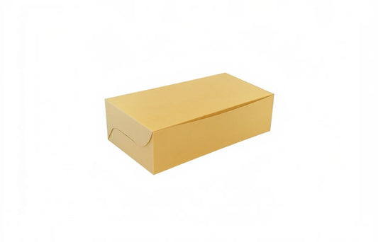 L8xW8xH4 inch 500Gms Brown Virgin Kraft Paper Plum Cake Box Without Window-1000/ctn