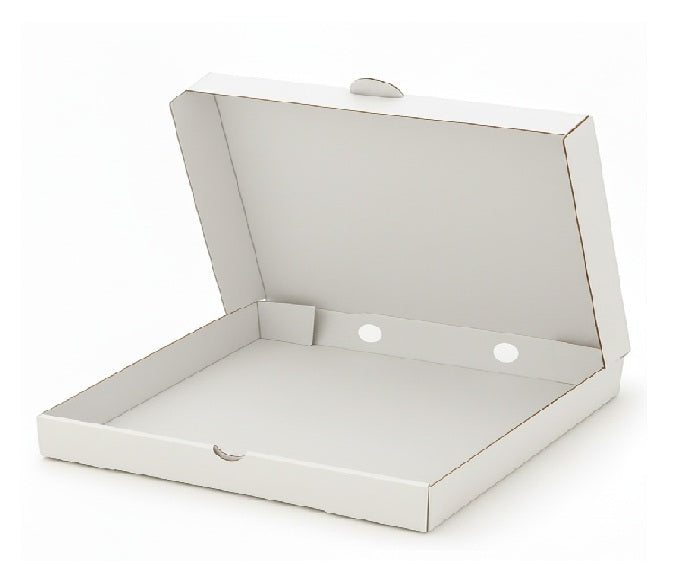 8inch Pizza Box 3Ply 200+120+200 Gsm Un Printed White