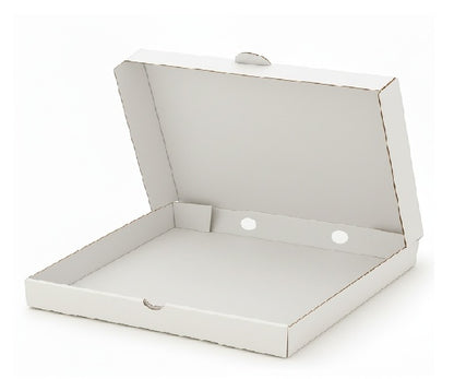 8inch Pizza Box 3Ply 200+120+200 Gsm Un Printed White