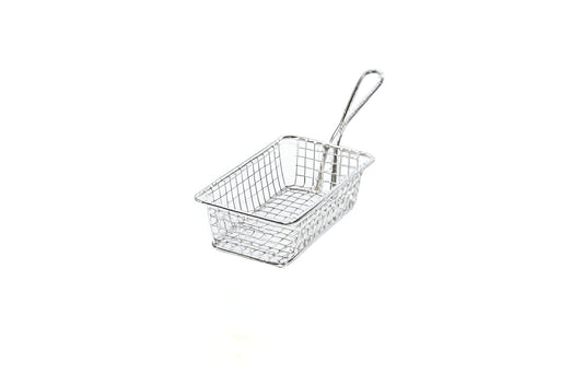 Stainless Steel Serving Basket 16x10x4.5cm Rectangular