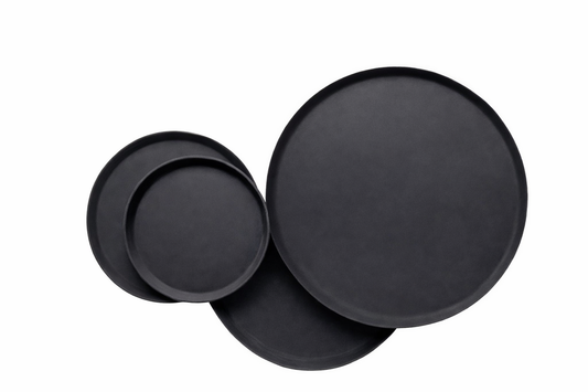 Antiskid Fiber Glass Tray Black 14"X18"