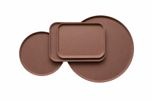 Antiskid Fiber Glass Tray Brown