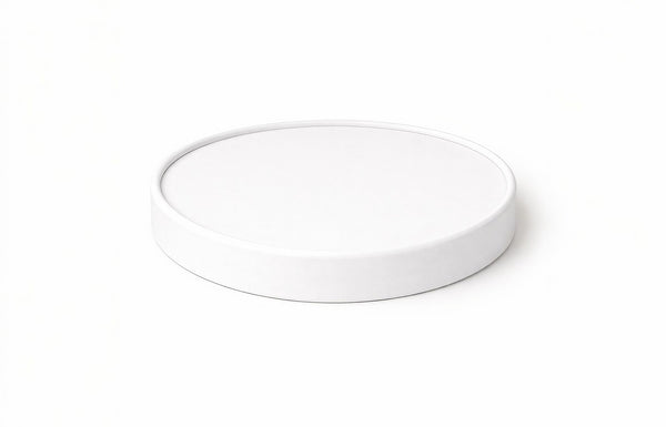 Paper Lids for 750ml and 1000ml Flat Kraft White Salad Bowl(150mm)