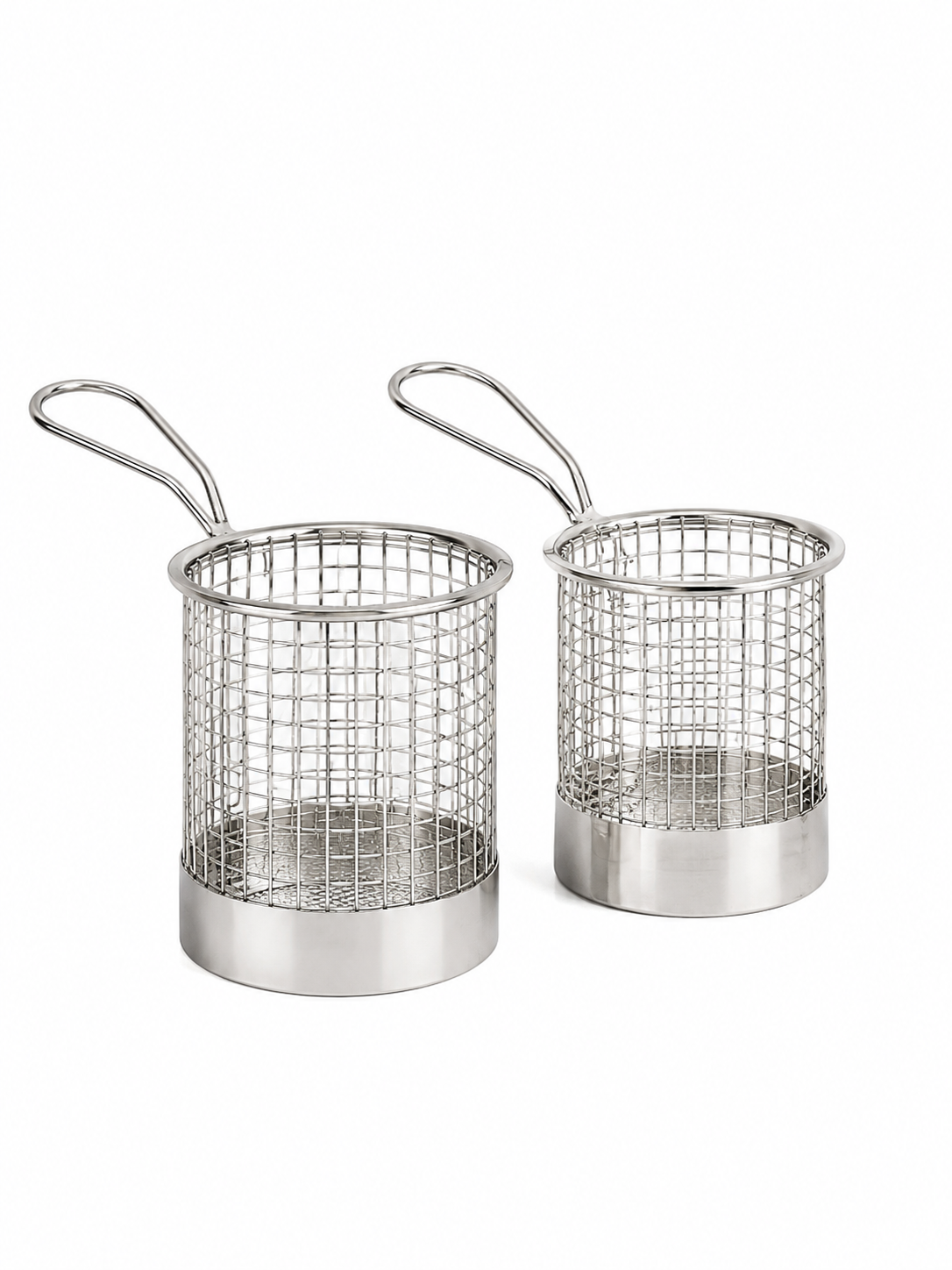 Basket Round For Fish W/Base